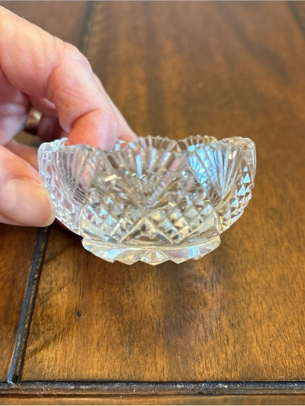VTG Glass Salt Dip Cellar Clear Pressed Pattern Mixed Lot Set of 11 Table Decor
